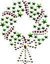 Iron On Transfer Christmas Wreath